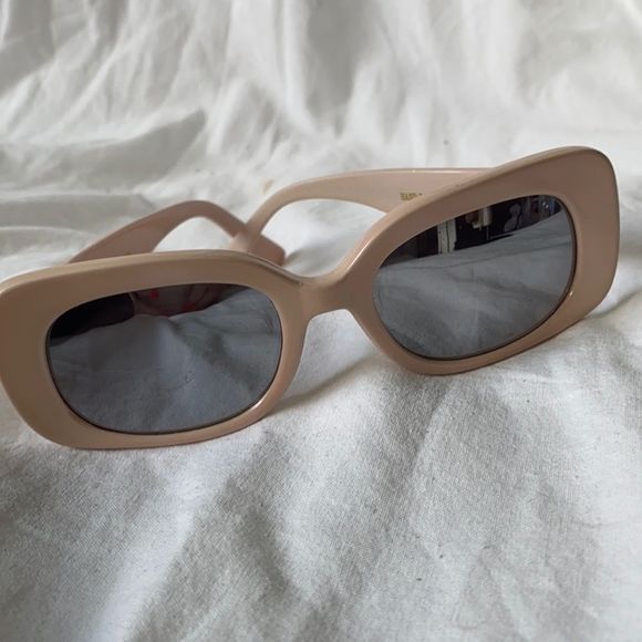 Accessories - Pink Framed Sunglasses Mirror Lens Chunky New